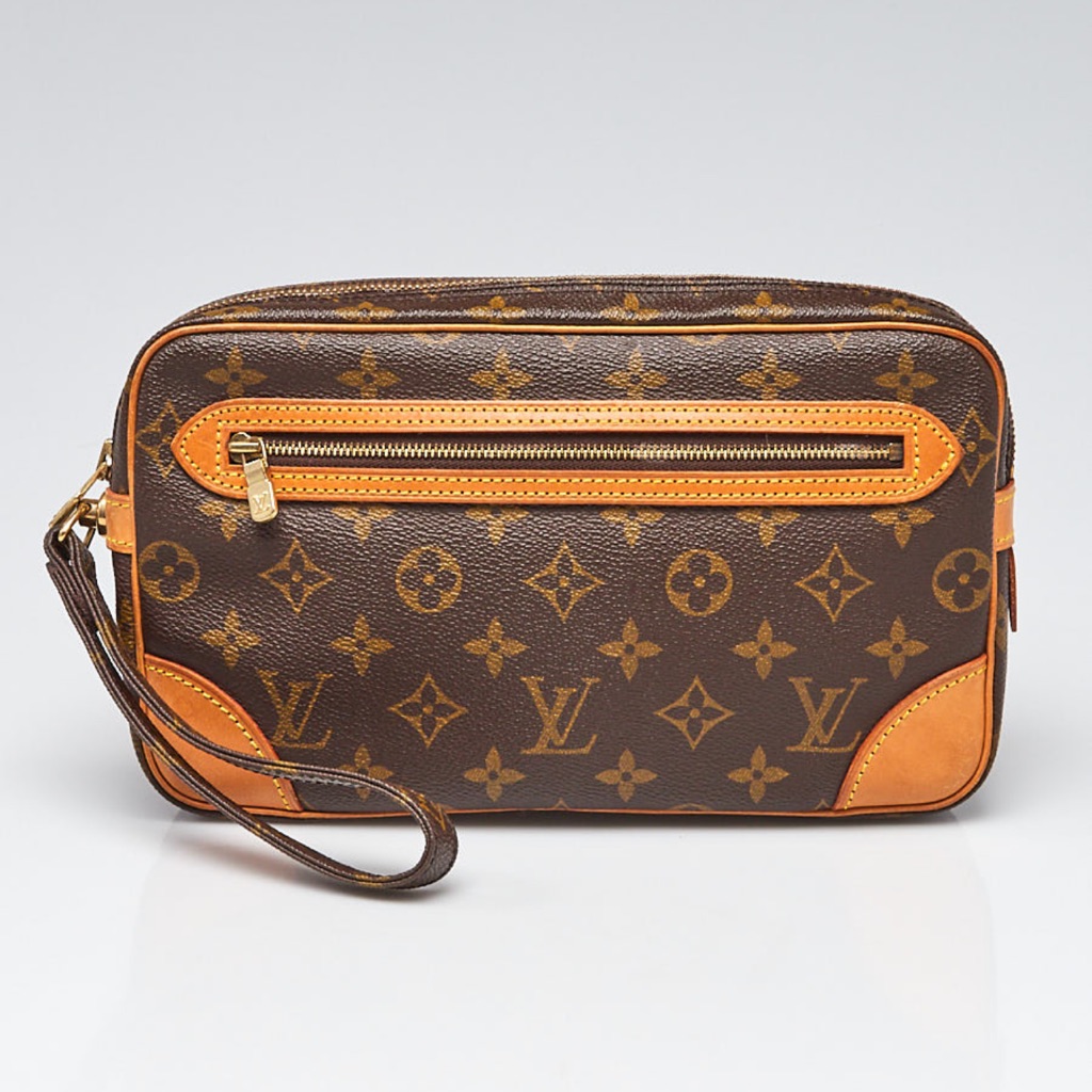 Louis Vuitton Marly Dragonne Clutch Monogram Canvas Gm